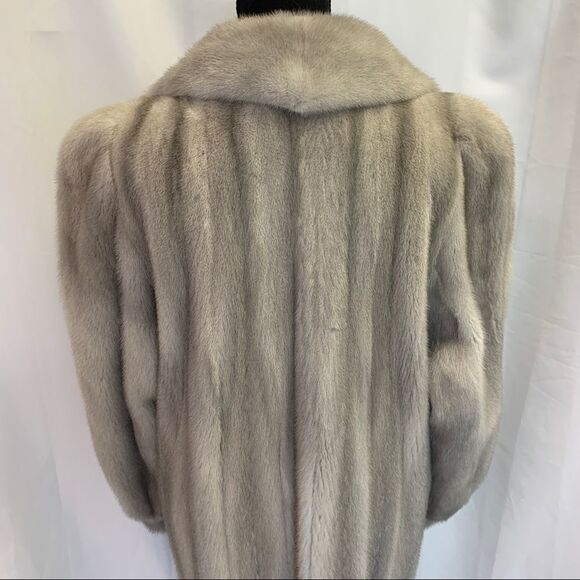 Renfrew Furs silver mink long fur coat Sz M - Picture 9 of 17